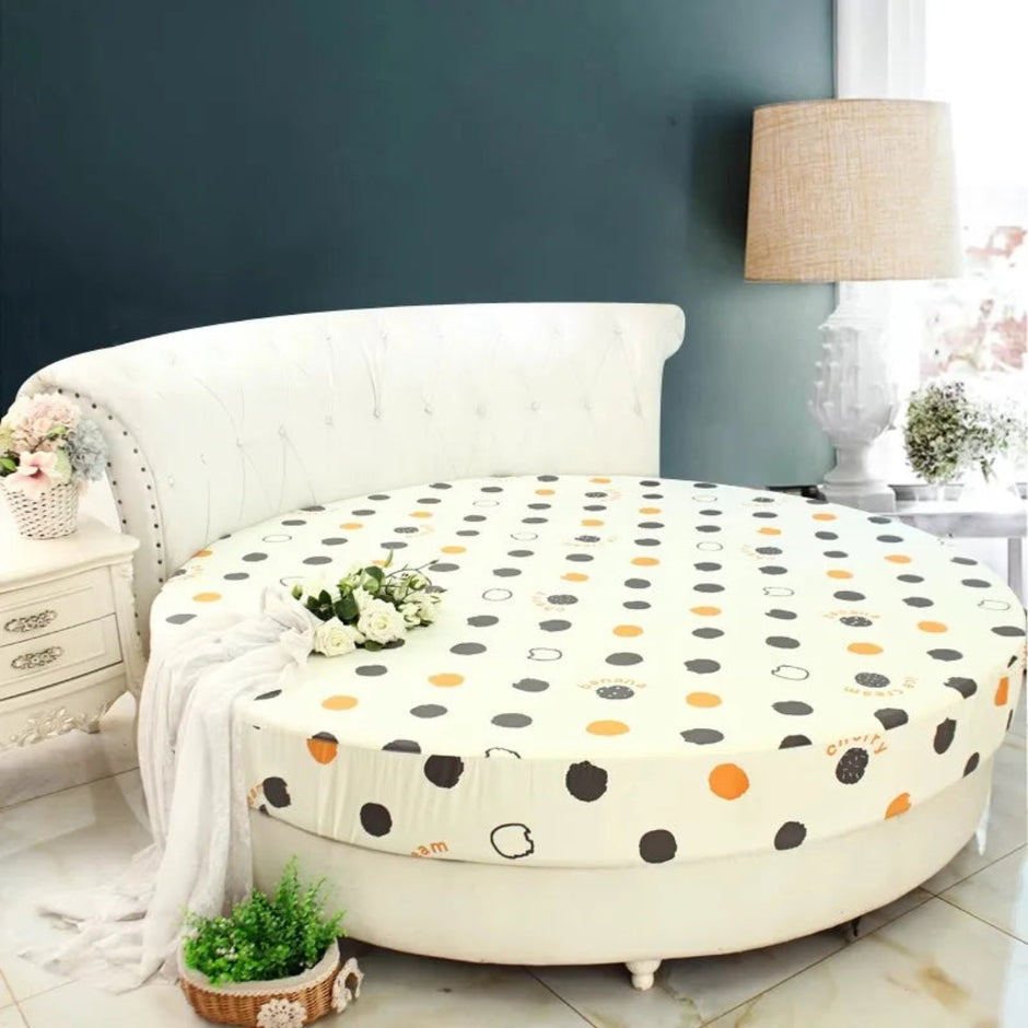 Modern Cotton Fitted Sheet For Round Bed