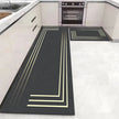 Set Of 2 Modern Non-Slip Water Absorbent Velvet Floor Mat