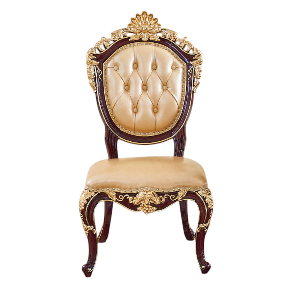 Round European Marble Top Dining Table Set / Ruchi