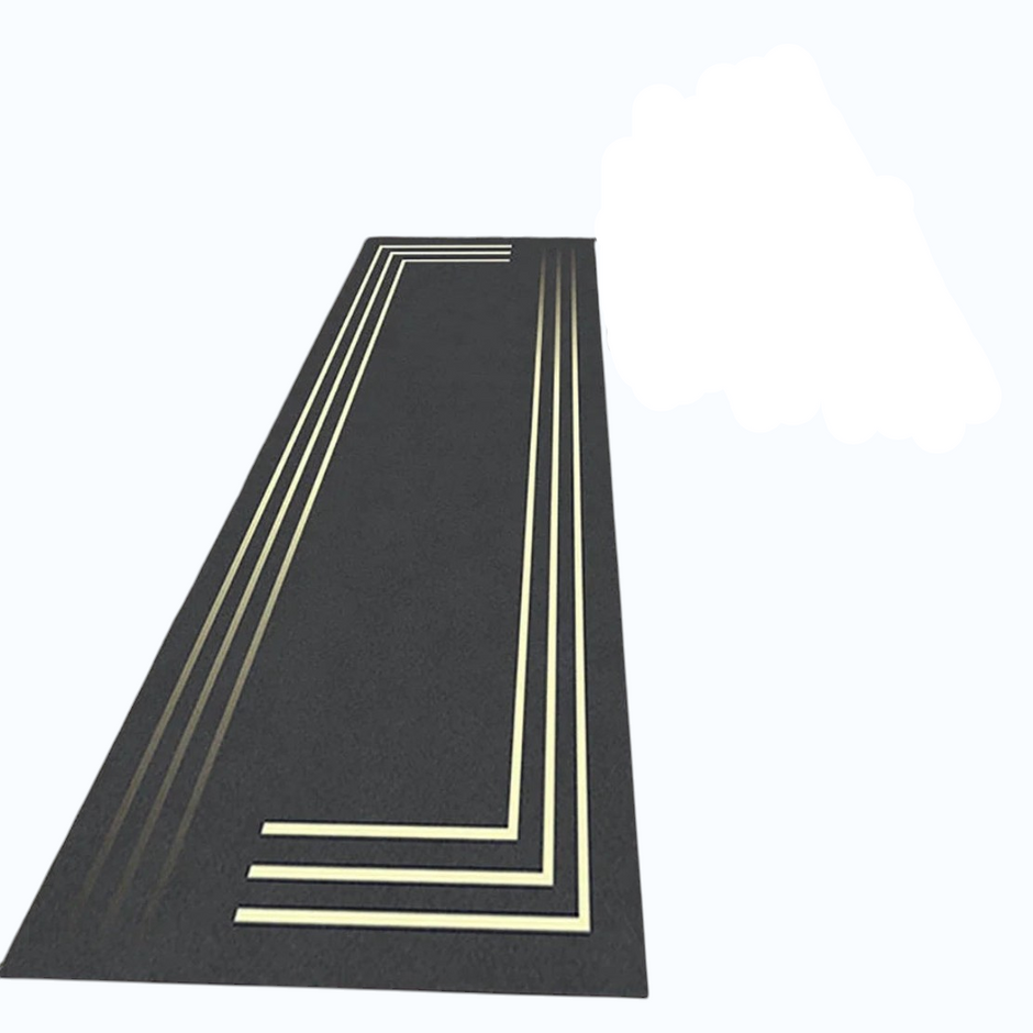 Set Of 2 Modern Non-Slip Water Absorbent Velvet Floor Mat