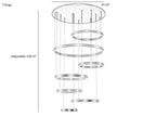 Modern Remote Control LED Circle Chandelier