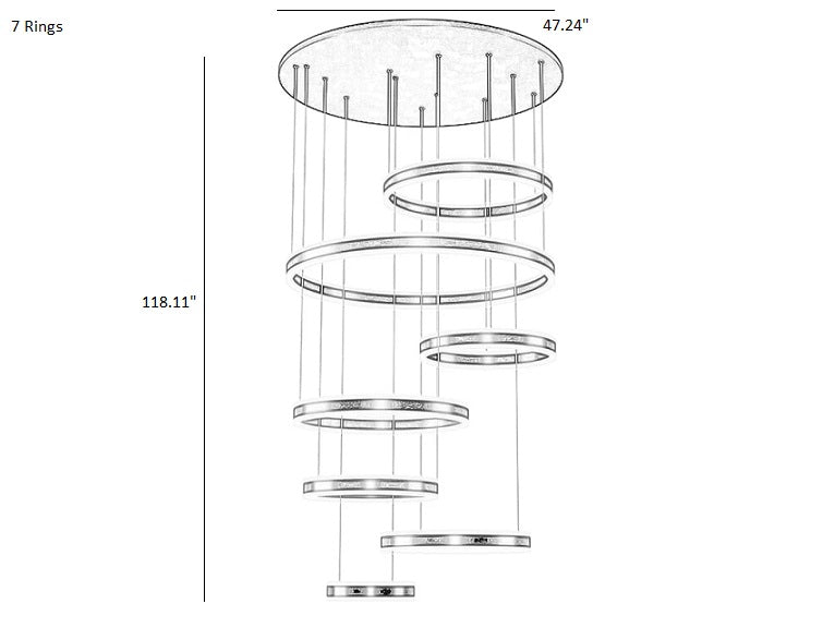Remote Control Pendant Lamp