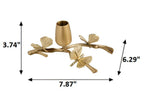 Nature Butterfly Design Brass Candle Holder / Ruchi