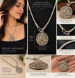 Hindu God Ganesha Metal Pendant Necklace / Ruchi