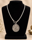 Hindu God Ganesha Metal Pendant Necklace / Ruchi