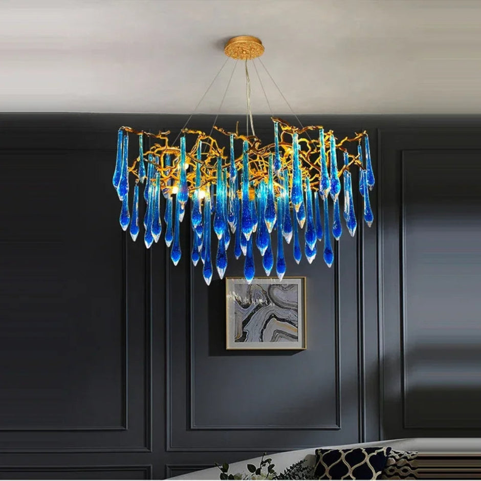 Modern LED Crystal Chandelier For Living Room / Ruchi