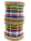 Women Multicolor Bangles Set For Wedding / Ruchi