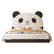 Panda Theme Leather Kids Bed With LED / Ruchi 