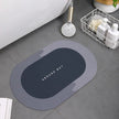 Ultra-Absorbent Oval PVC Anti-Slip Bath Mat