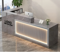 Modern Wooden LED Reception Desk / Ruchi 