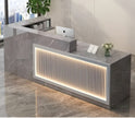 Modern Wooden LED Reception Desk / Ruchi
