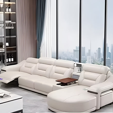 Comfy Electric Reclining Leather Sofa / Ruchi