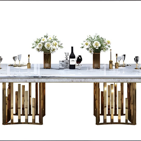 Rectangular Marble Dining Table Set / Ruchi