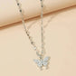 Double Layered Crystal Pendant Necklace / Ruchi