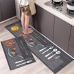 Set Of 2 Modern Non-Slip Water Absorbent Velvet Floor Mat