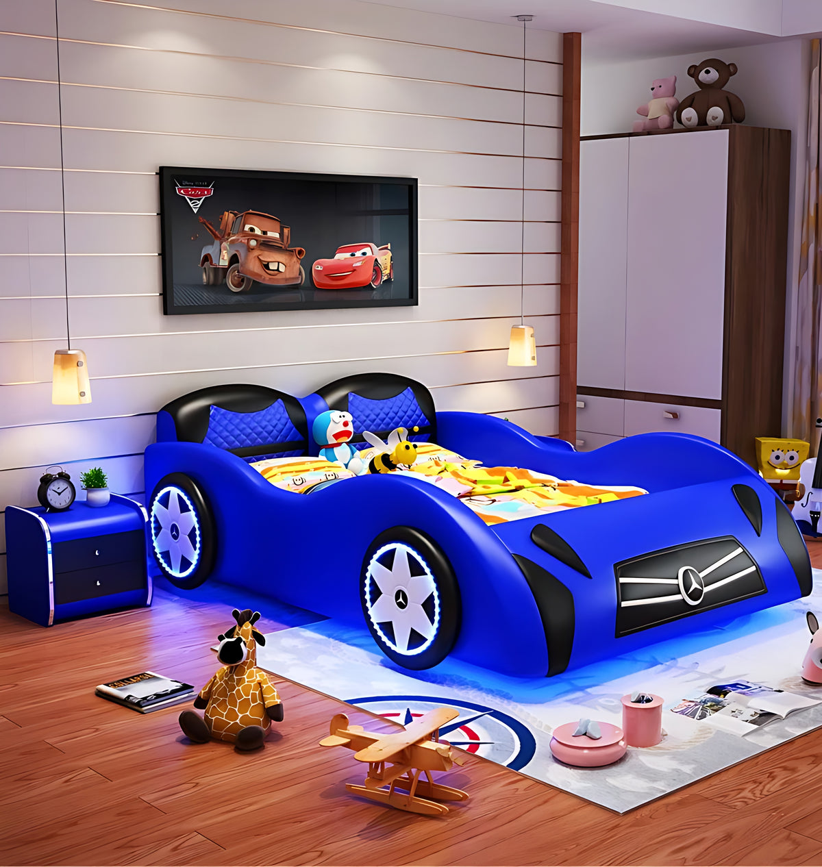 Leather Car Bed with LED / Ruchi