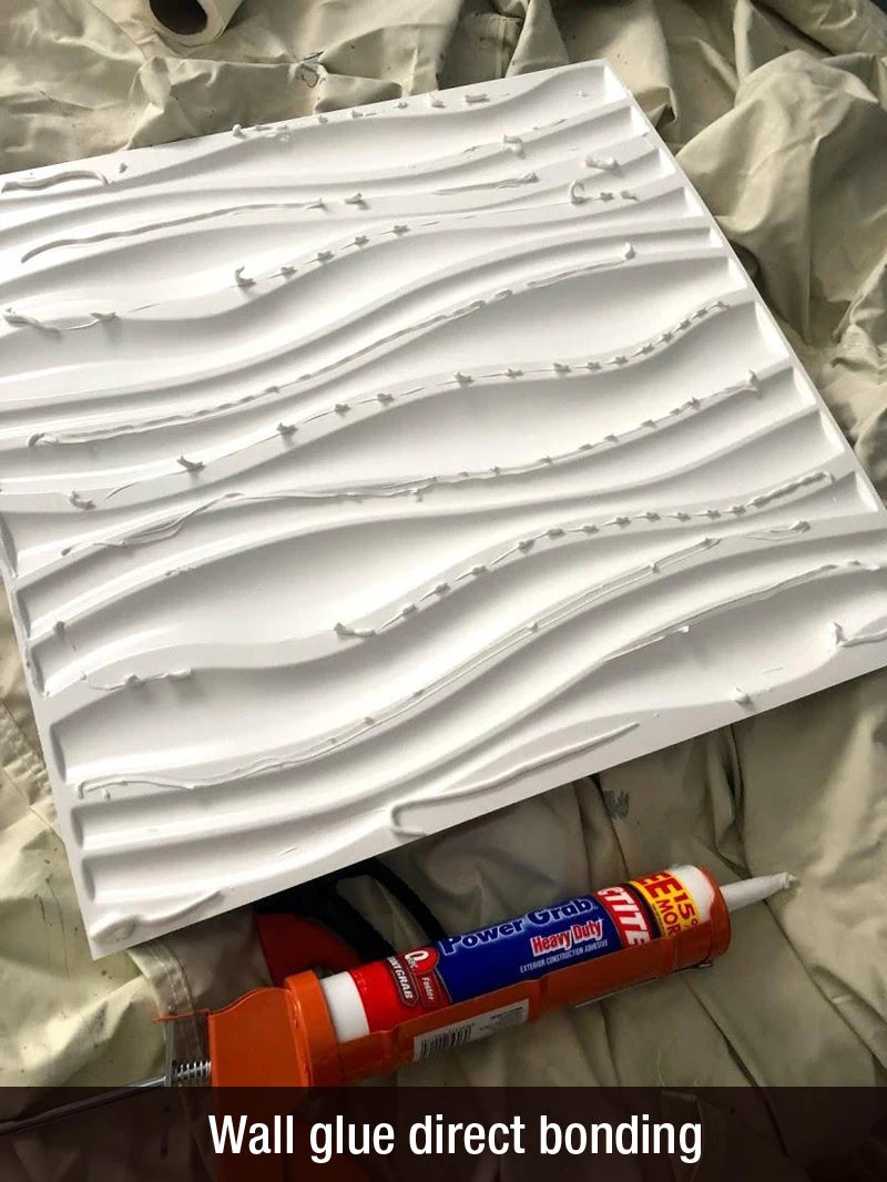 12 Pcs 3D Geometric Shaped Modern Wall Panel