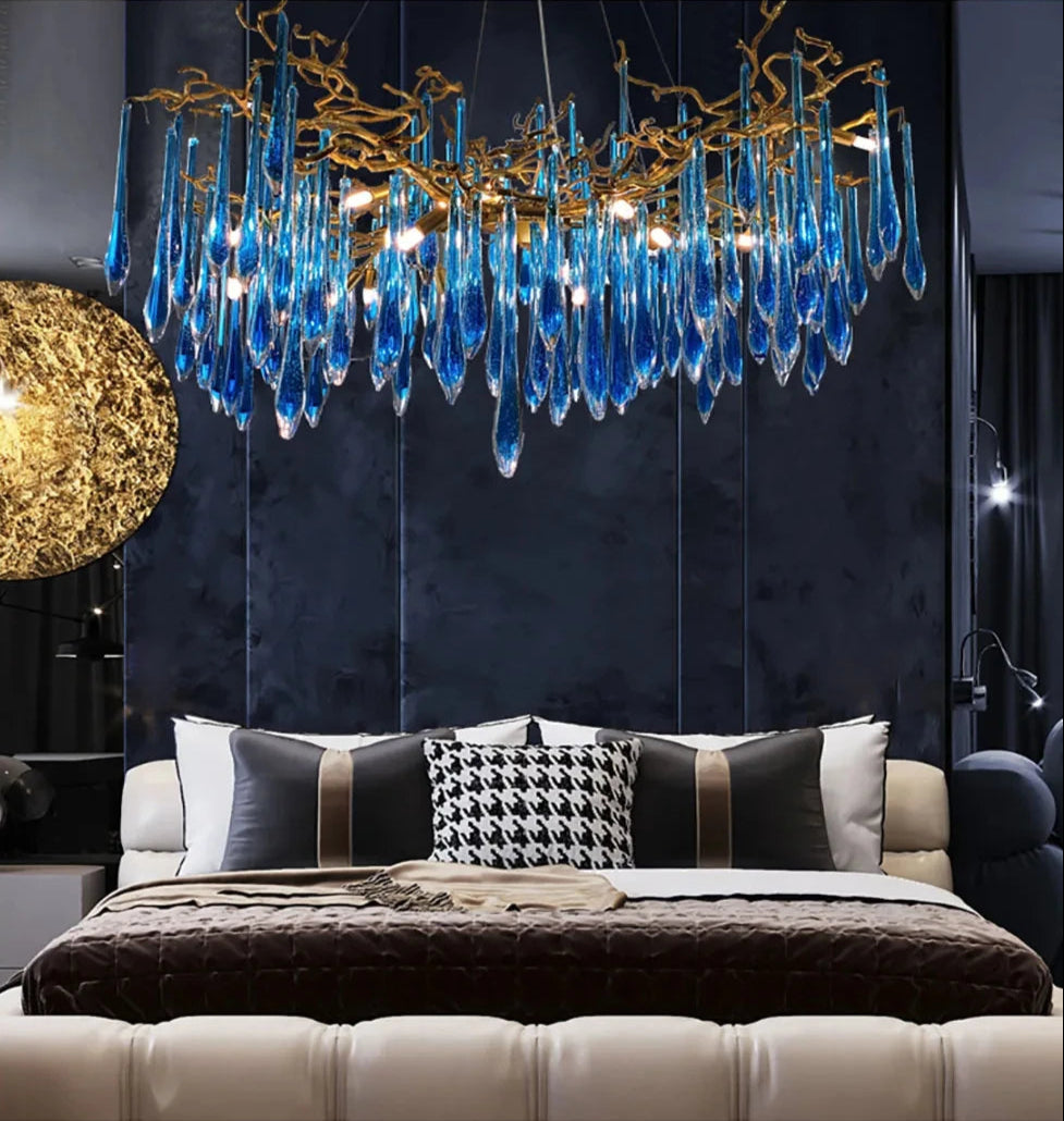 Modern LED Crystal Chandelier For Living Room / Ruchi