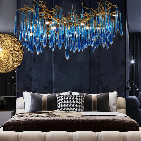 Modern LED Crystal Chandelier For Living Room / Ruchi