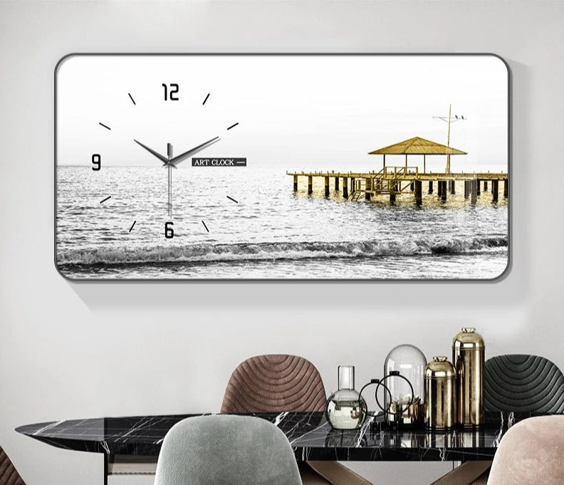 Elegant 3D Porcelain Wall Clock / Ruchi