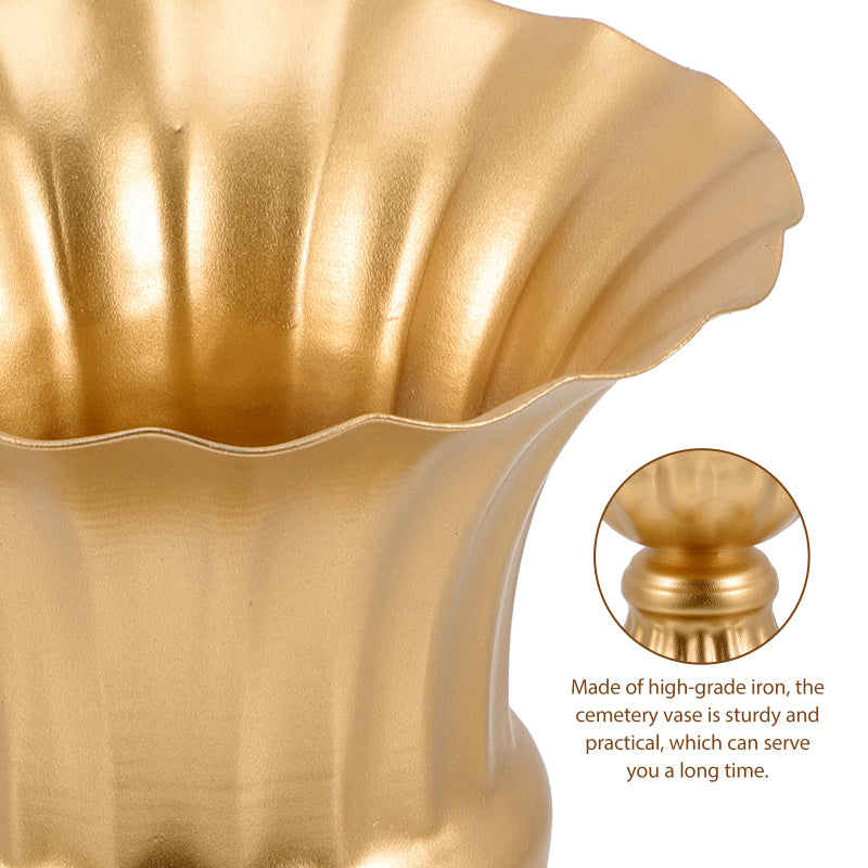 Metal Floor Vase Decor Set For Outdoor / Ruchi