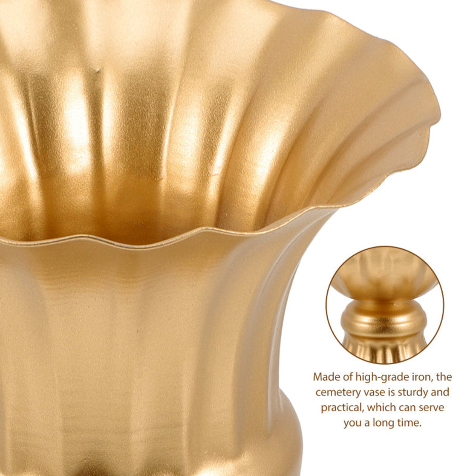 Metal Floor Vase Decor Set For Outdoor / Ruchi