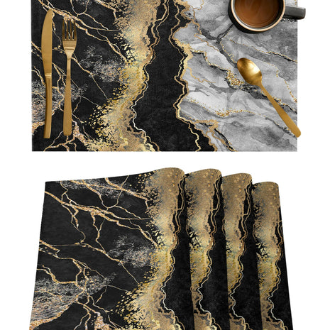 4-Piece Modern Design Polyester Placemat Set / Ruchi