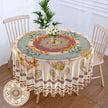 63 Inch Fabric Round Tablecloth / Ruchi