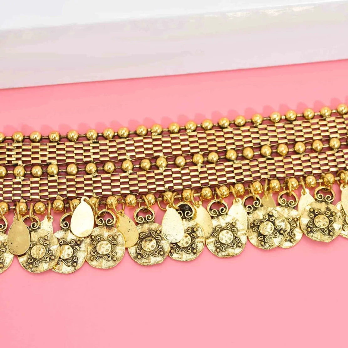 Traditional Rajasthani Metal Choker Necklace / Ruchi