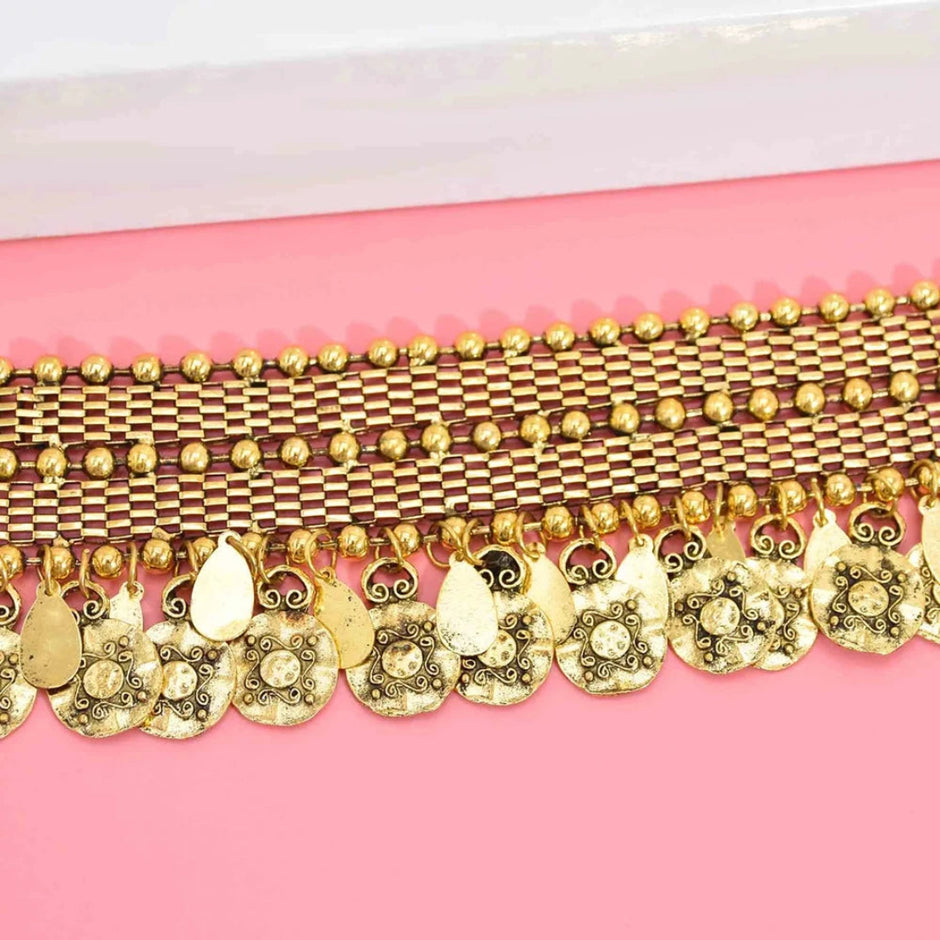 Traditional Rajasthani Metal Choker Necklace / Ruchi