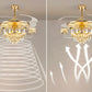 Remote Control LED Crystal Ceiling Fan Light / Ruchi