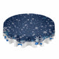 Elegant Christmas Design Printed Round Polyester Tablecloth / Ruchi