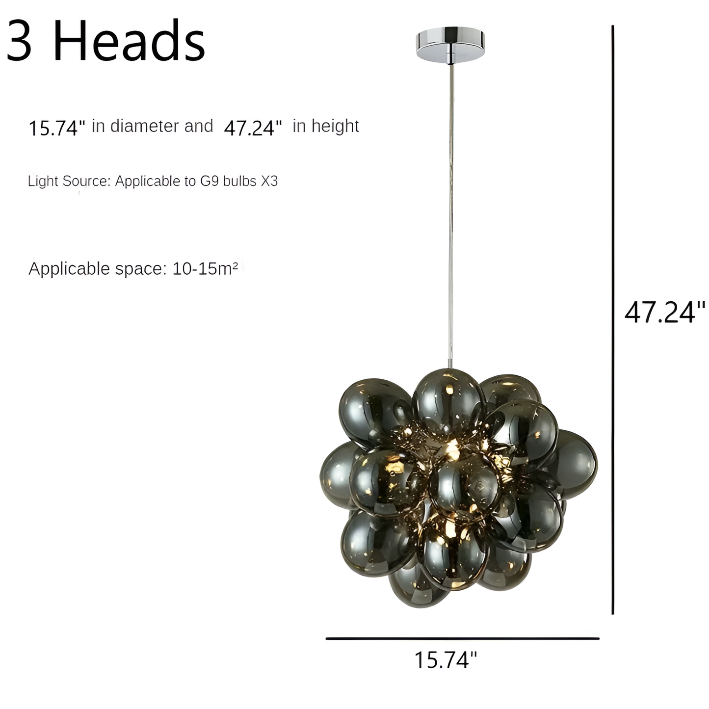 Modern Balloon Glass LED Pendant  Light