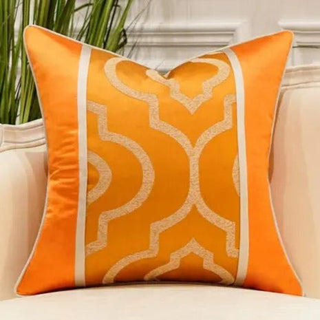 Embroidered Jacquard Pillow Case / Ruchi