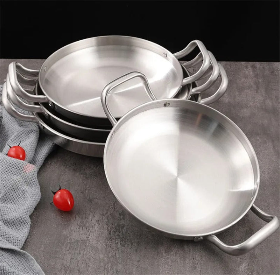 Non Stick Brass Cooking Pan With Handles / Ruchi