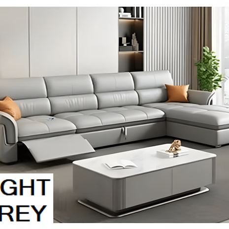 Leather Recliner Sectional Sofa