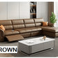 Leather Recliner Sectional Sofa Bed / Ruchi