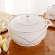 Round Ceramic Soup Bowl With Lid / Ruchi