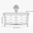 European Wooden Buffet Table With Drawers