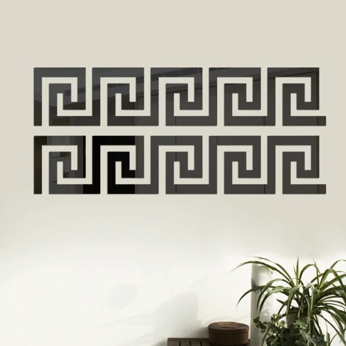 Adhesive Mirror Wall Sticker For Living Room / Ruchi 