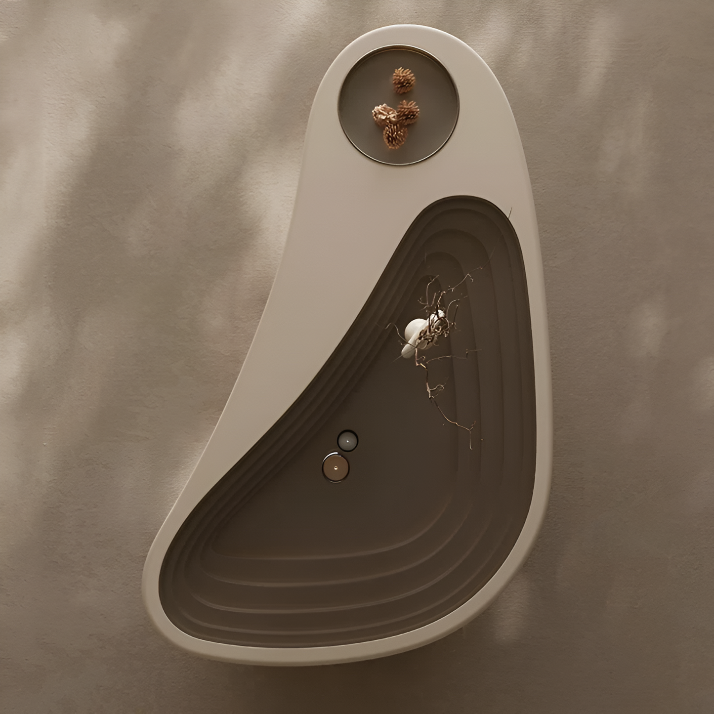 Artistic Glass Top Wooden Coffee Table / Ruchi