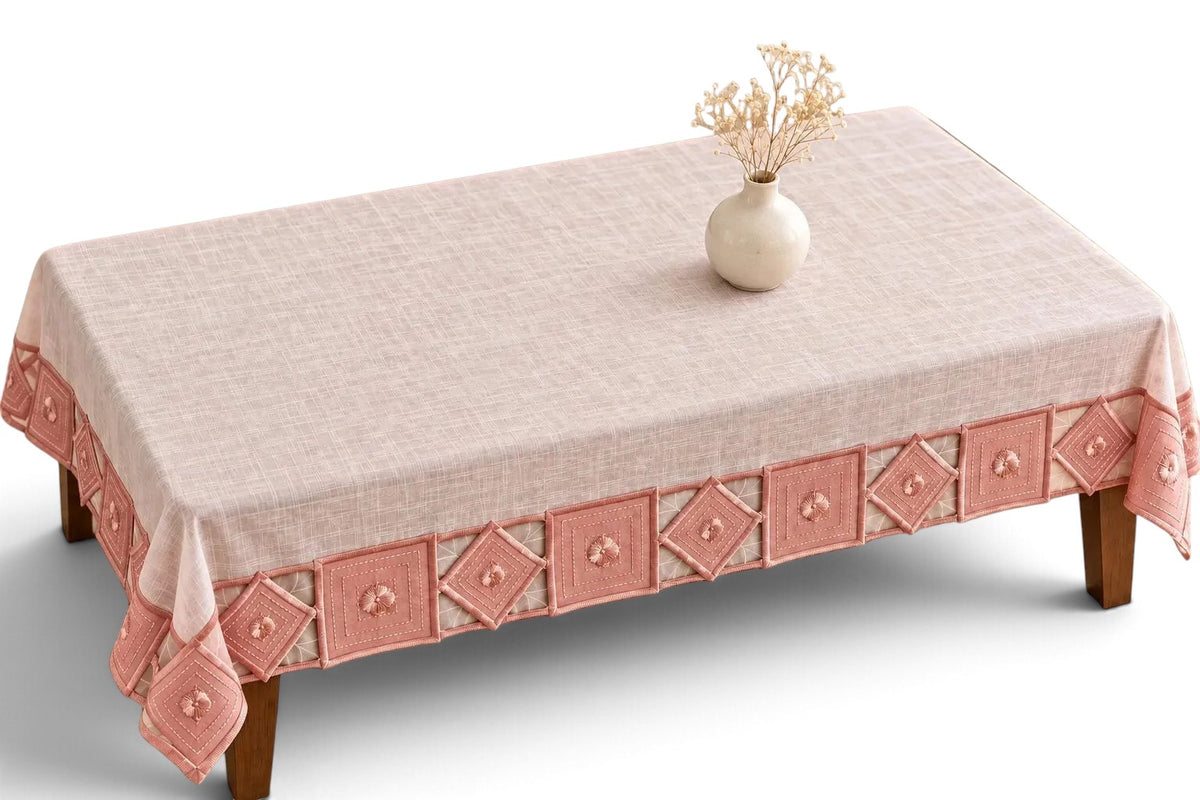 Rectangular Geometric Fabric Coffee Table Cloth / Ruchi