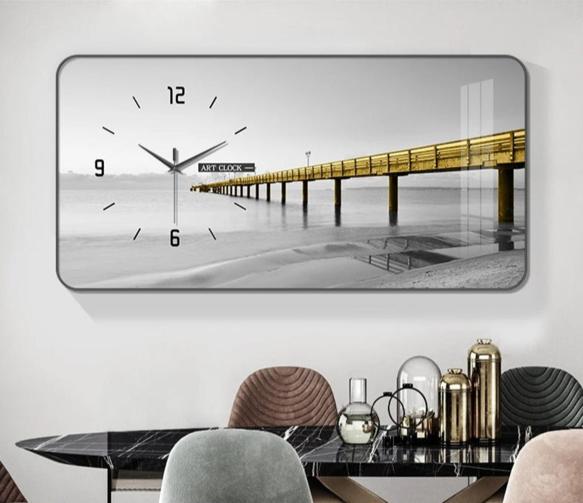 Modern 3D Wall Clock Decor / Ruchi