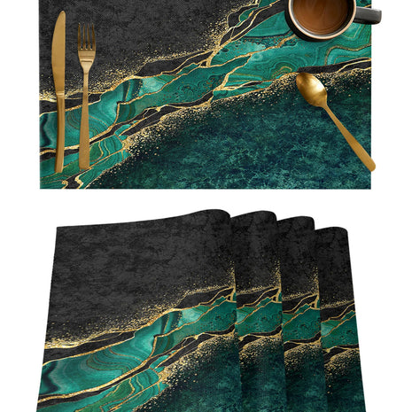 4-Piece Modern Design Polyester Placemat Set / Ruchi