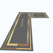 Set Of 2 Modern Non-Slip Water Absorbent Velvet Floor Mat
