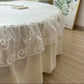 Round Microfiber Fabric Fitted Bedsheet And Bed-Skirt