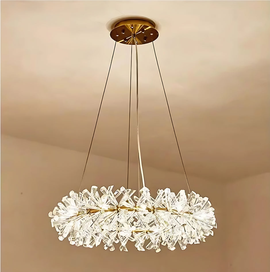 Modern LED Light Crystal Chandelier For Bedroom / Ruchi