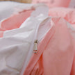 Round Cotton Fitted Bedsheet Bed-skirt Set