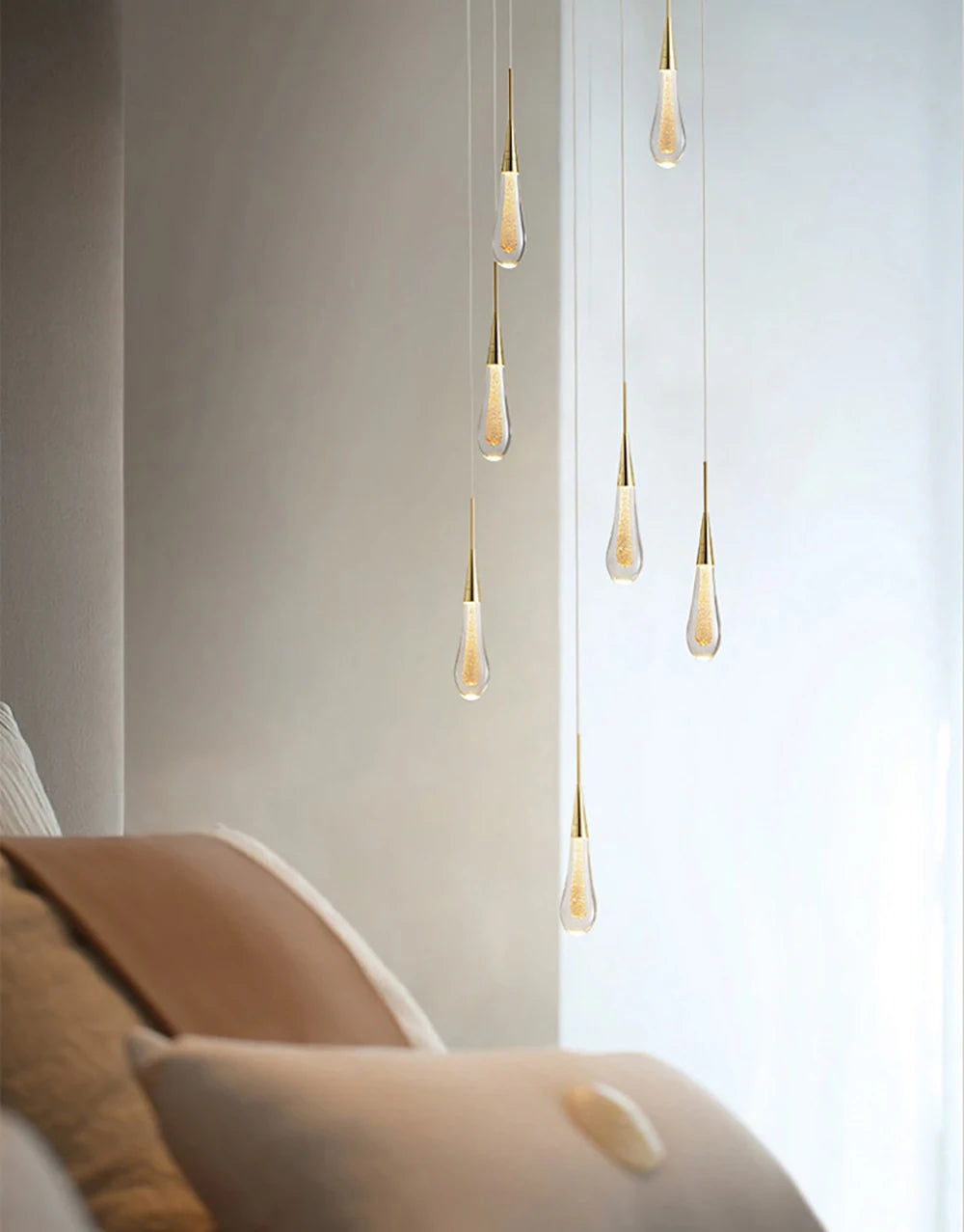 Crystal Raindrop Modern LED Pendant Light