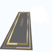 Set Of 2 Modern Non-Slip Water Absorbent Velvet Floor Mat